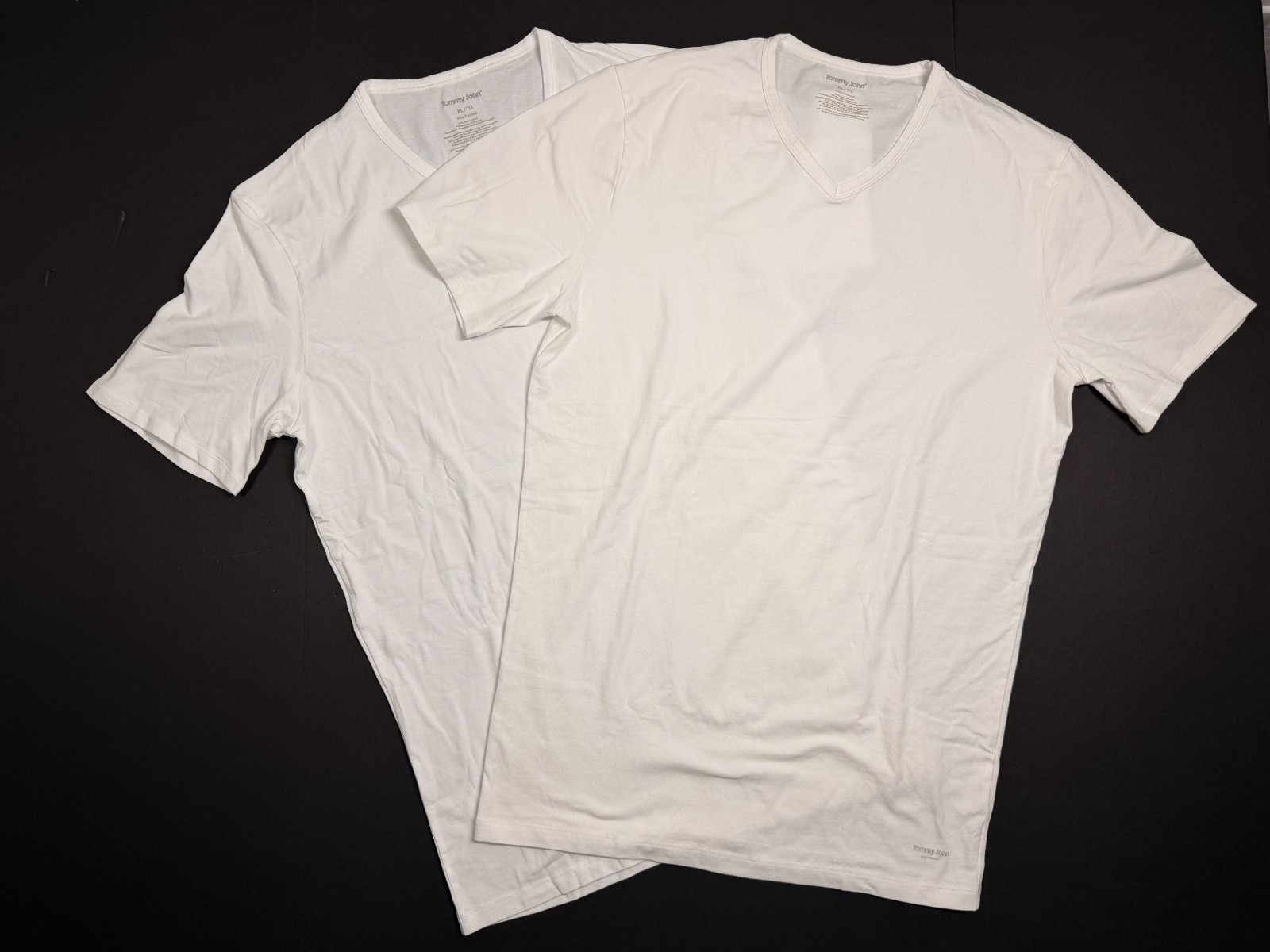 Tommy John Basics Stay-Tucked High V-Neck Undershirt Size XL - 2 Shirts gallery