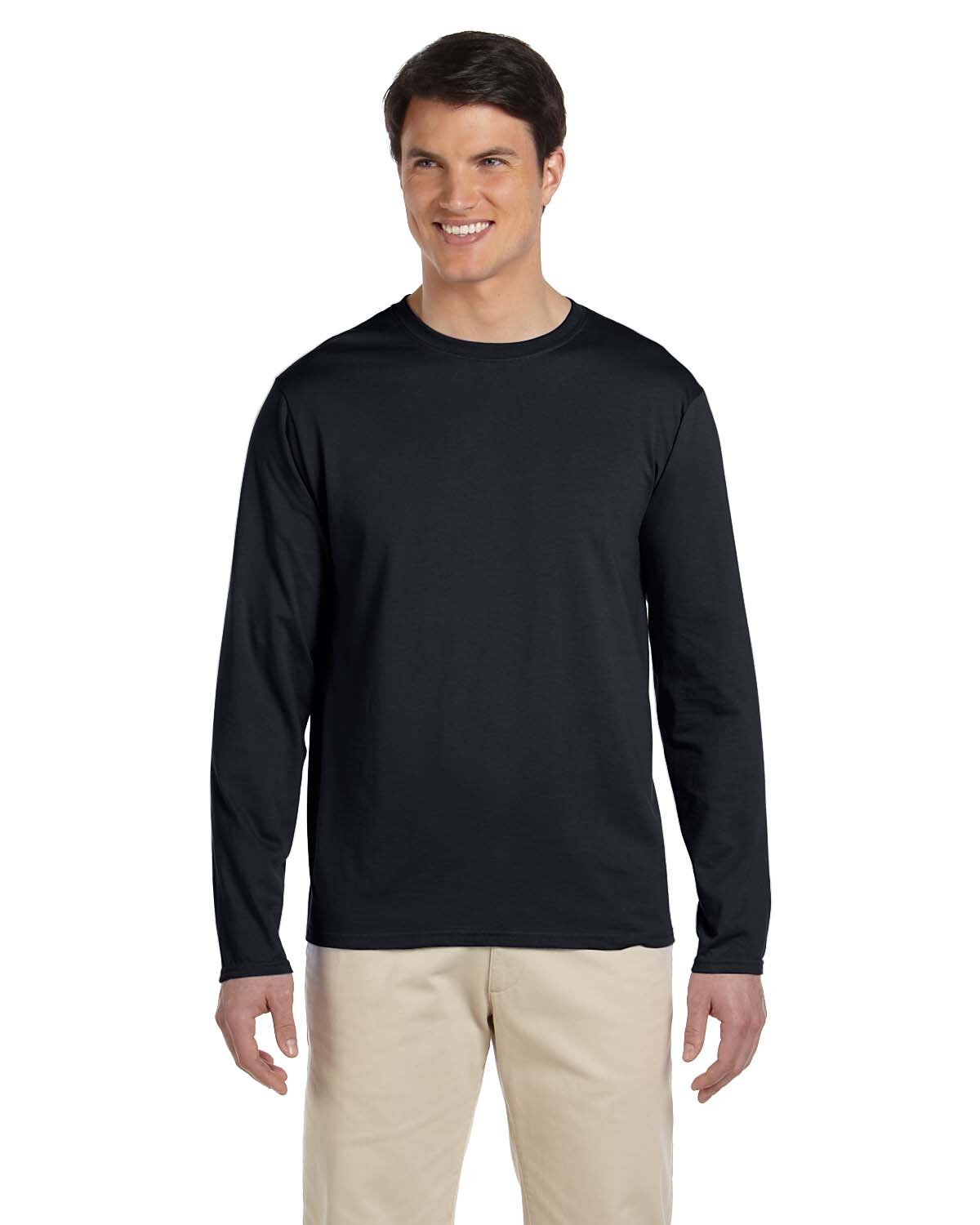 2 Pack Of Gildan G644 Adult Softstyle Long Sleeve T Shirt Stylish T-Shirt