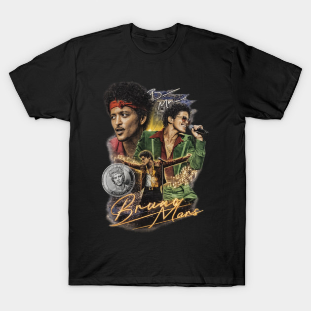 Bruno Mars Retro 90s Bootleg Rap Tee T-Shirt Vintage Hip Hop Graphic Concert Shi