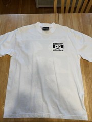 Cloonee Alone But Never Lonely White T Shirt Mens Size Large Short Sleeve