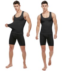 Men Compression Shirts Abdomen Gynecomastia Slimming Body Shaper Vest Tank Tops