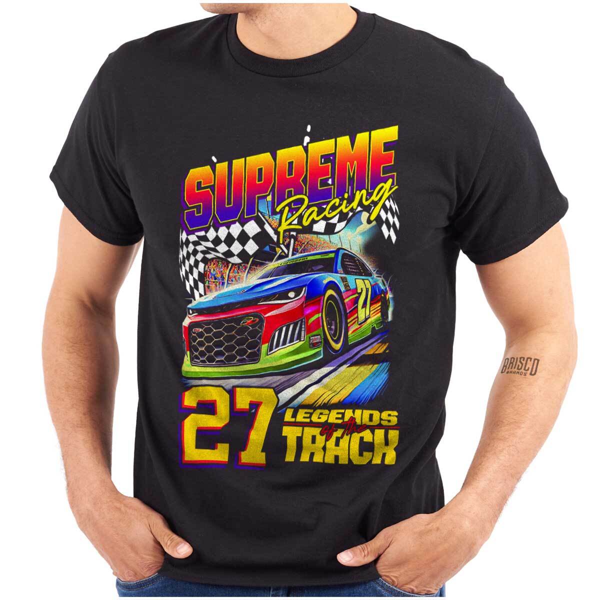 Supreme Racing 27 Legends Track Racecars Mens Casual Crewneck T Shirts Tees gallery