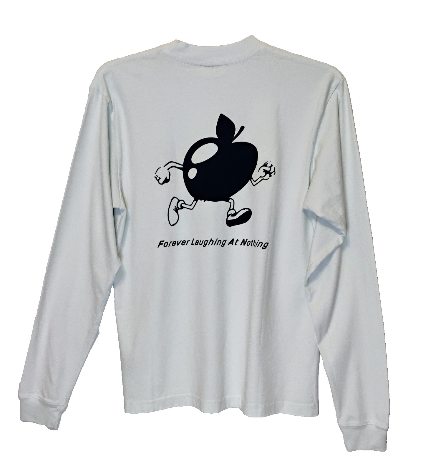 FLAN size Small UNISEX long sleeve T shirt Soft Green Apple Man 40″ Chest NWT