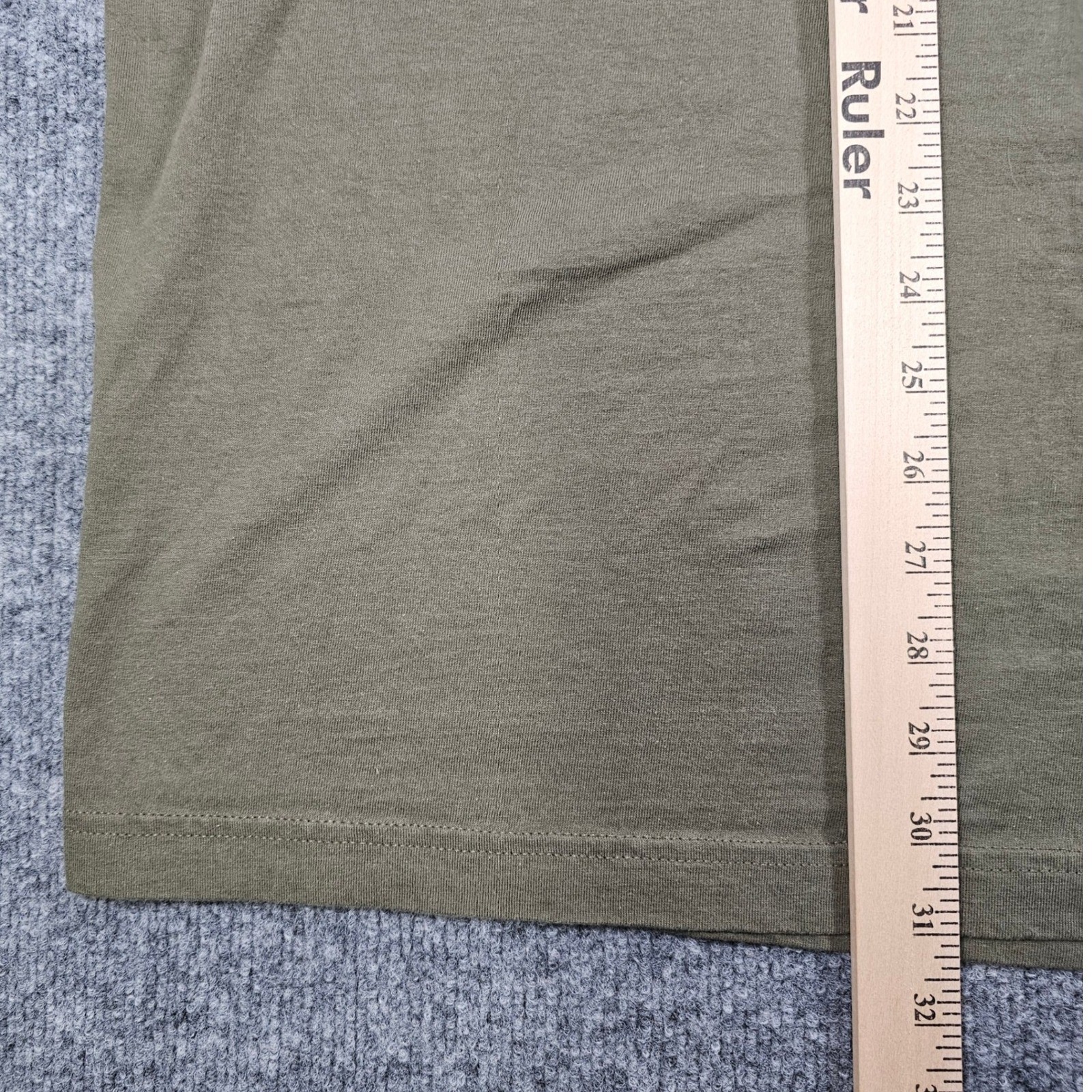 Hanes Beefy-T Blank T-Shirt 2XL Olive Green Heavyweight 100% Cotton Men's 2X gallery