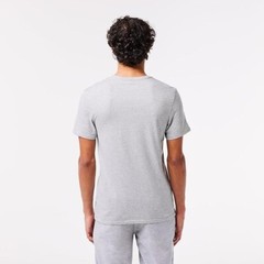 Lacoste D1150 Men’s Grey 100% Cotton Regular Fit Crewneck T-Shirt Size M