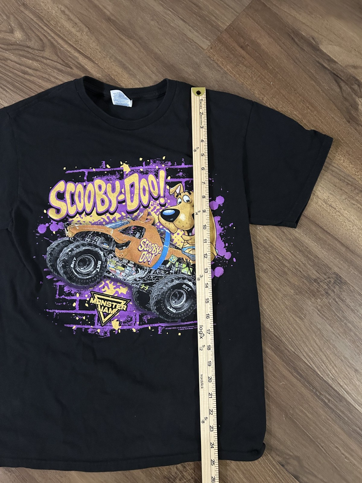2020 Scooby-Doo! Monster Jam Tshirt Delta Pro Weight Black Size Medium Rare gallery