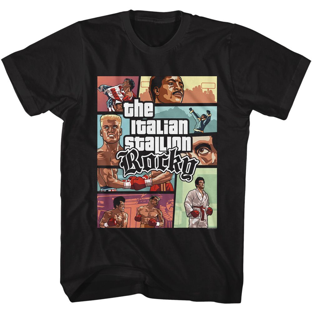 Rocky Scene Panels Movie Shirt