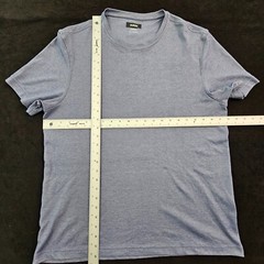 Alfani Stretch Blue Short Sleeve Cotton Blend T-Shirt Men’s L