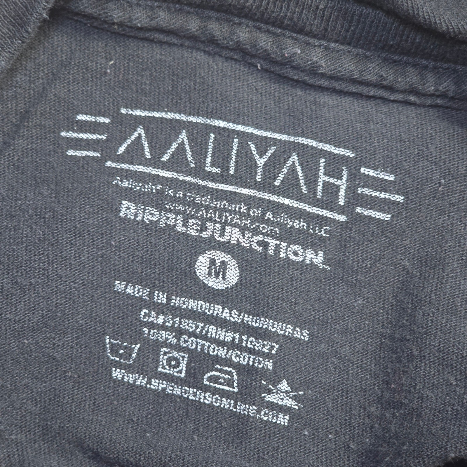 Aaliyah Graphic T Shirt Mens Medium Black Ripple Junction Spencers KMEL 1997 gallery
