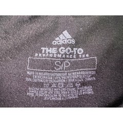 Adidas The Go-To Performance Tee Shirt Mens Small Black Neon Green Climalite S