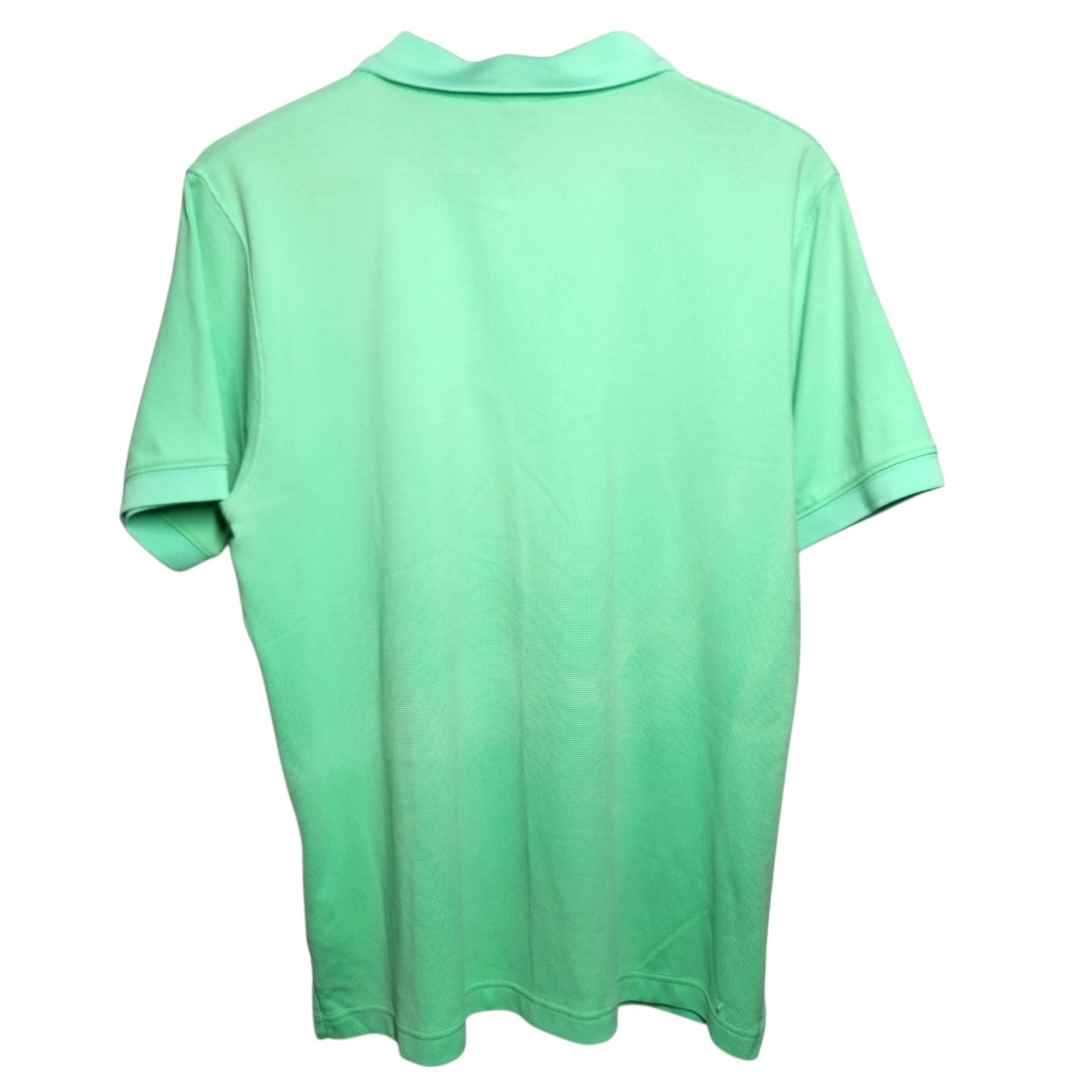 Helly Hansen Polo Shirt Men Size L Large Green HH Logo Textured Polyamide gallery