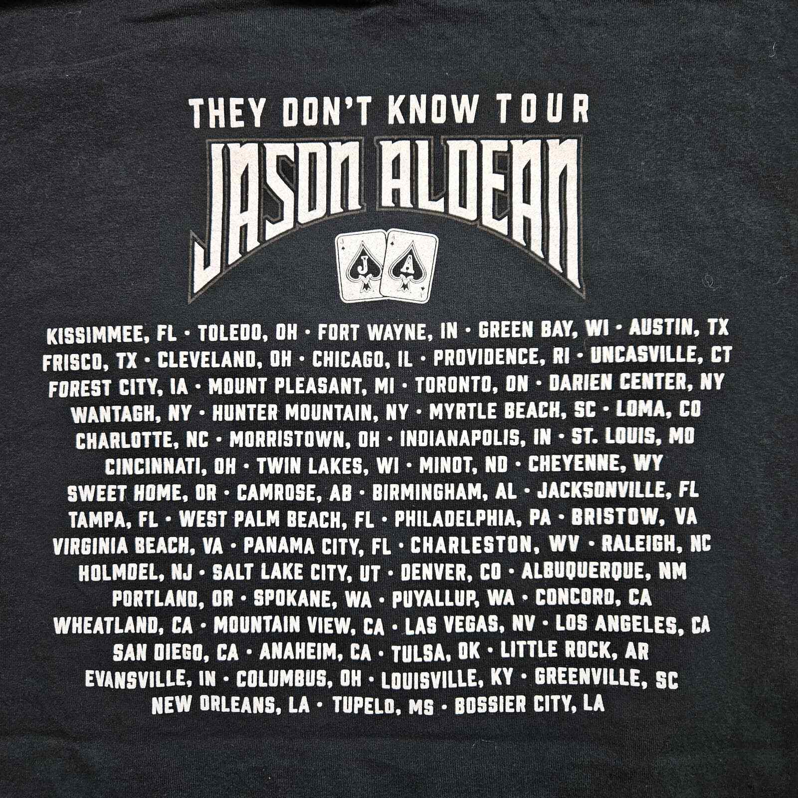 Jason Aldean They Dont Know Tour Shirt Size XL Country Music gallery