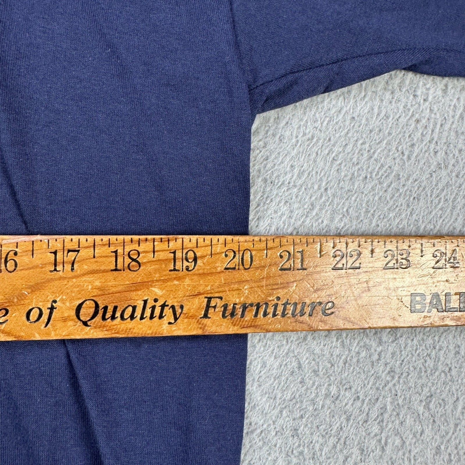 VINTAGE Jerzees T-Shirt Tee Mens Large Blue Single Stitch Crewneck Made In USA gallery