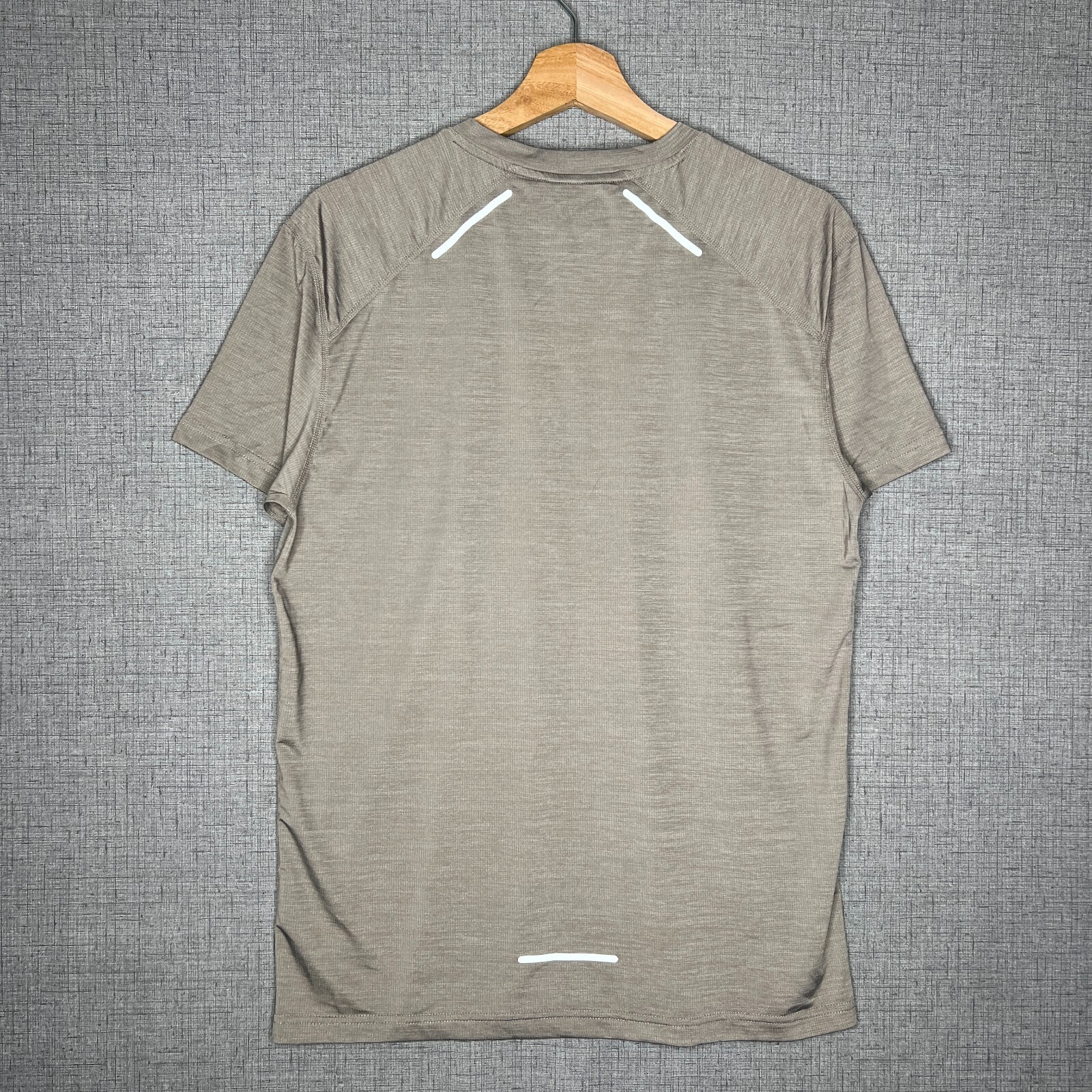 Thousand Mile T Shirt Men's S Light Brown Nylon Blend Short Sleeve Athletic gallery