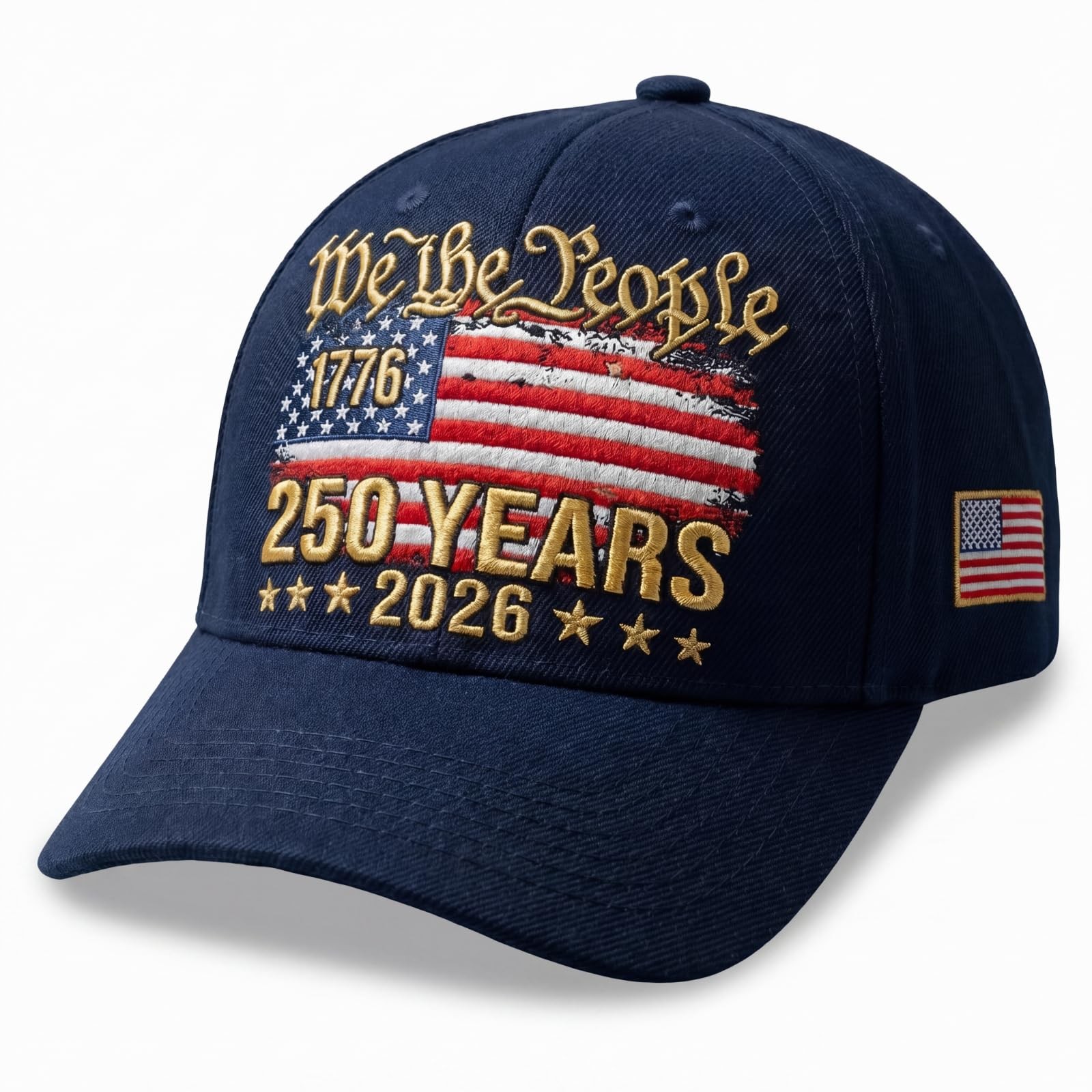 250th Anniversary USA Hat Patriotic Embroidered Baseball Cap Adjustable Anniv... gallery
