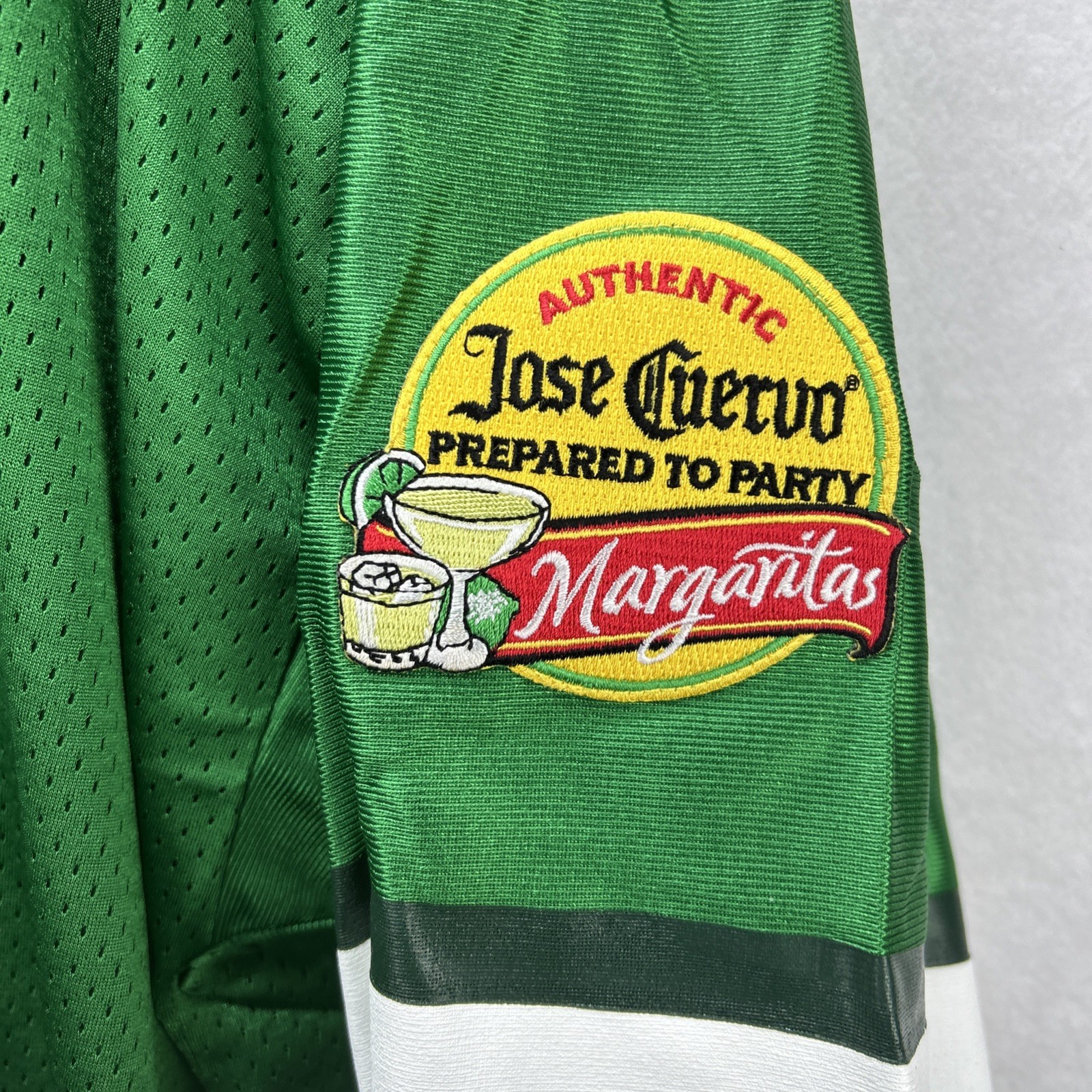 Vintage Jose Cuervo XL Shirt Jersey Green Football Promo Tequila Margarita gallery