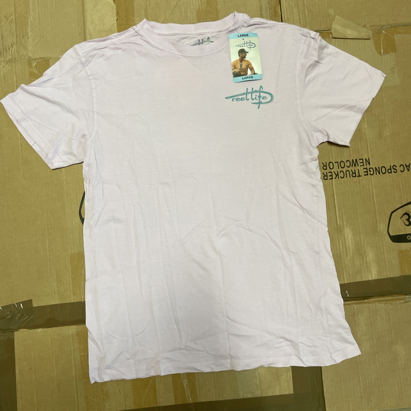Reel Life Men’s Ocean Washed Short Sleeve Soft Pre-Shrunk Tee