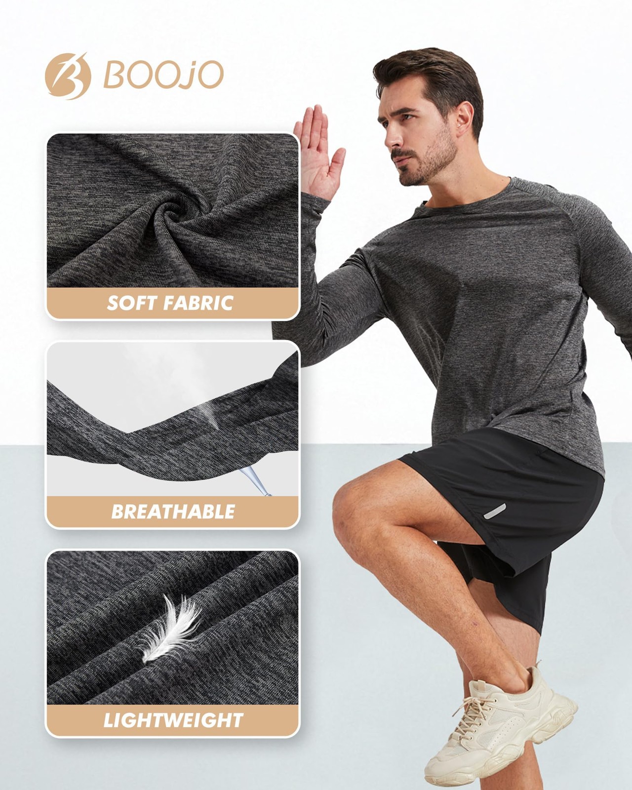 7 Pack Long Sleeve Shirts for Men Quick Dry Moisture Wicking Sun Protection ... gallery
