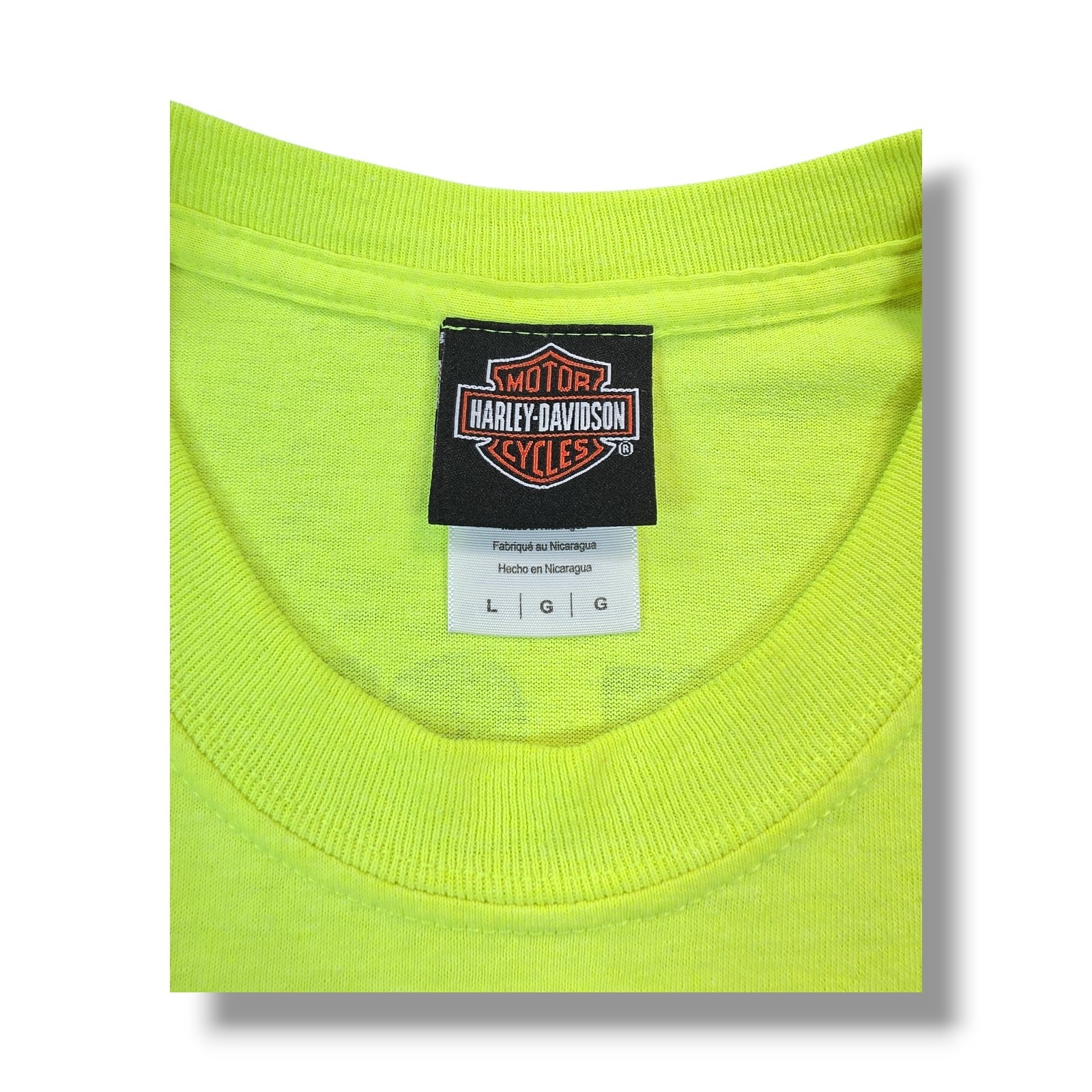 Harley-Davidson Panama City Beach, FL Beach Shack Neon Yellow T-Shirt Men's L gallery