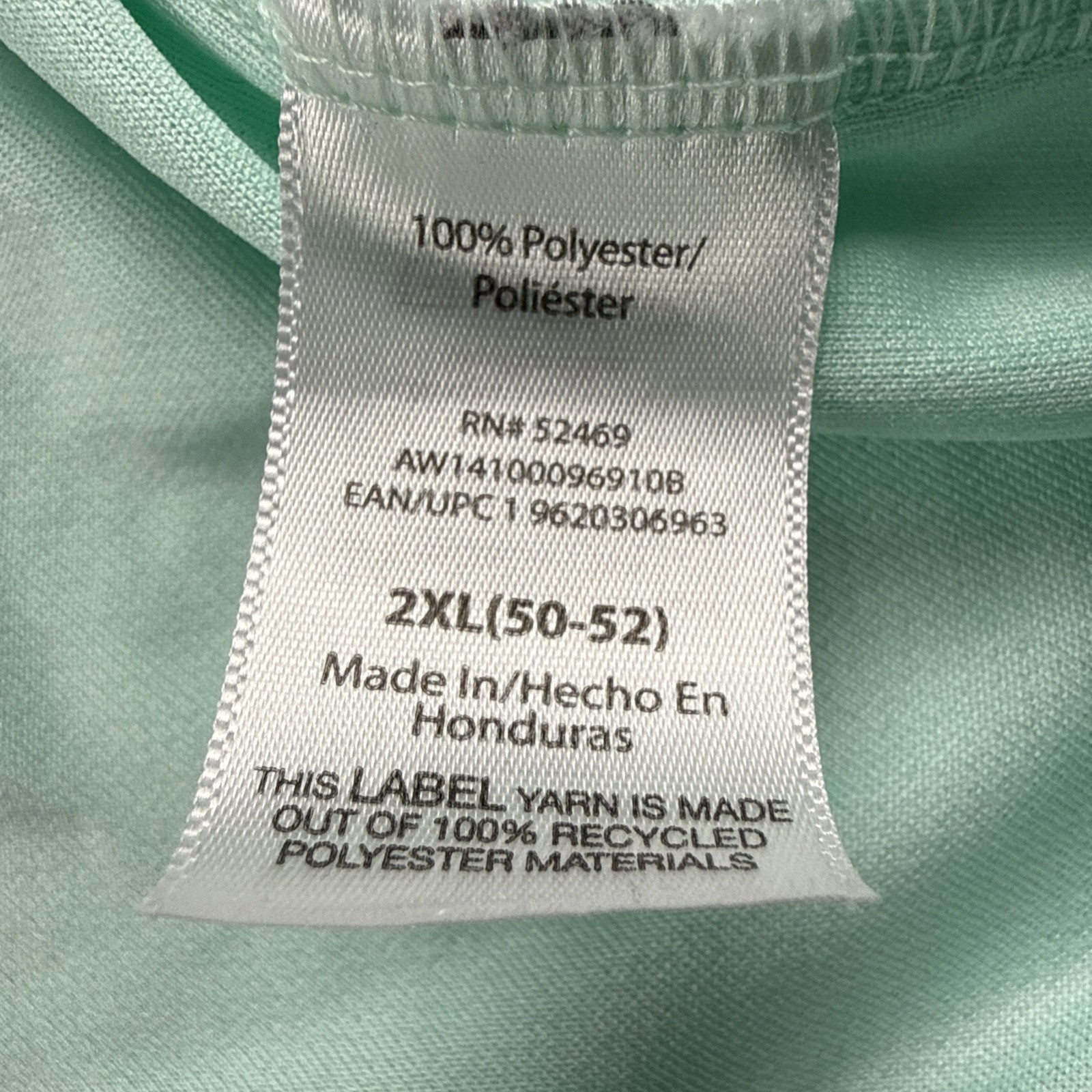 Athletic Works Size 2XL Crew Neck T-Shirt Aqua Green Workout Polyester gallery