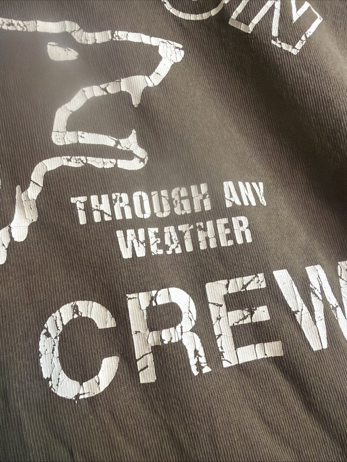 CC Filson Trail Crew Shirt Wolf Graphic Tee Mens Size Large Cracked Graphic READ gallery