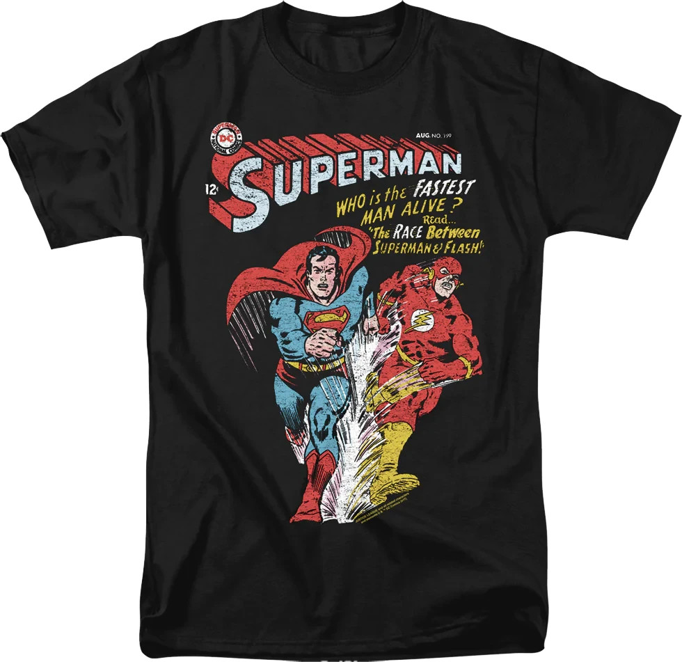 Superman & Flash T-Shirt 180 GSM | 100% Cotton DTG Print gallery