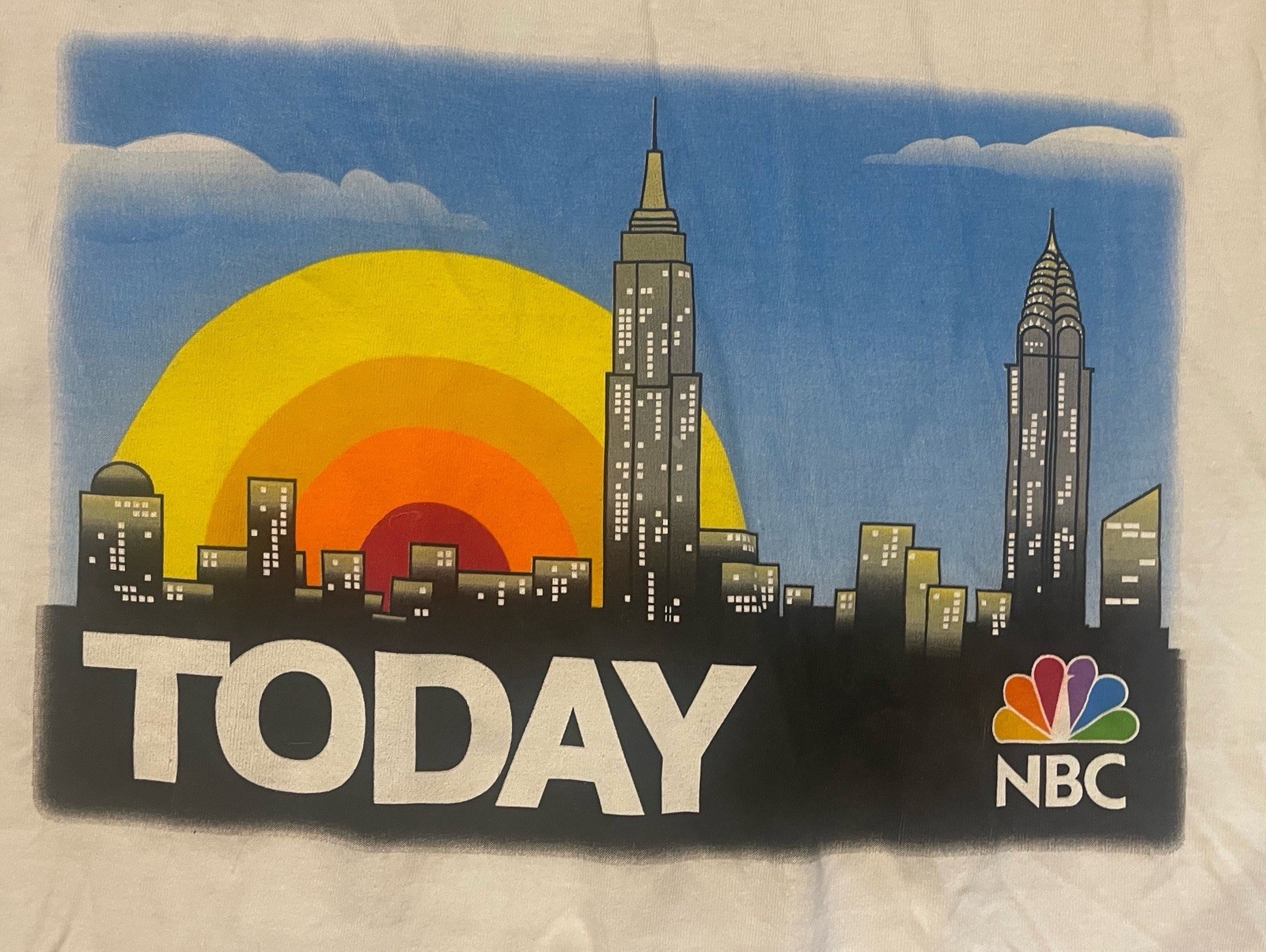 Vintage Today Show EXPERIENCE NBC STORE Logo T-Shirt Size Lrg NWT gallery