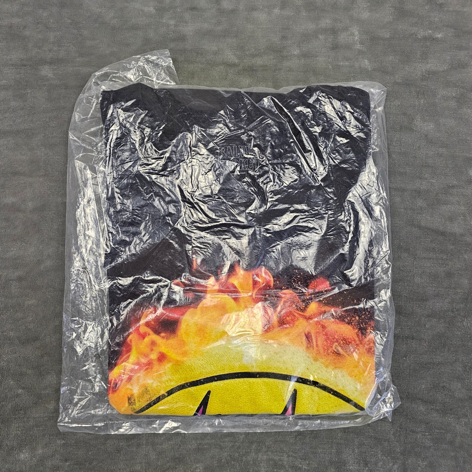 J. Balvin Market Shirt Men Large Black Collab Electro Smiley Face Chinatown