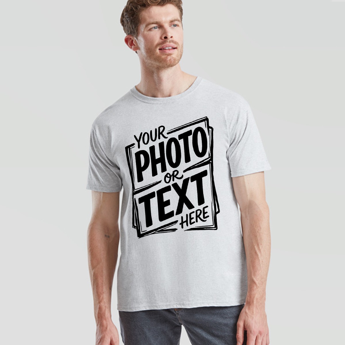 Personalised Unisex T Shirt Custom Photo Text Logo Customised Mens Womens Tee gallery