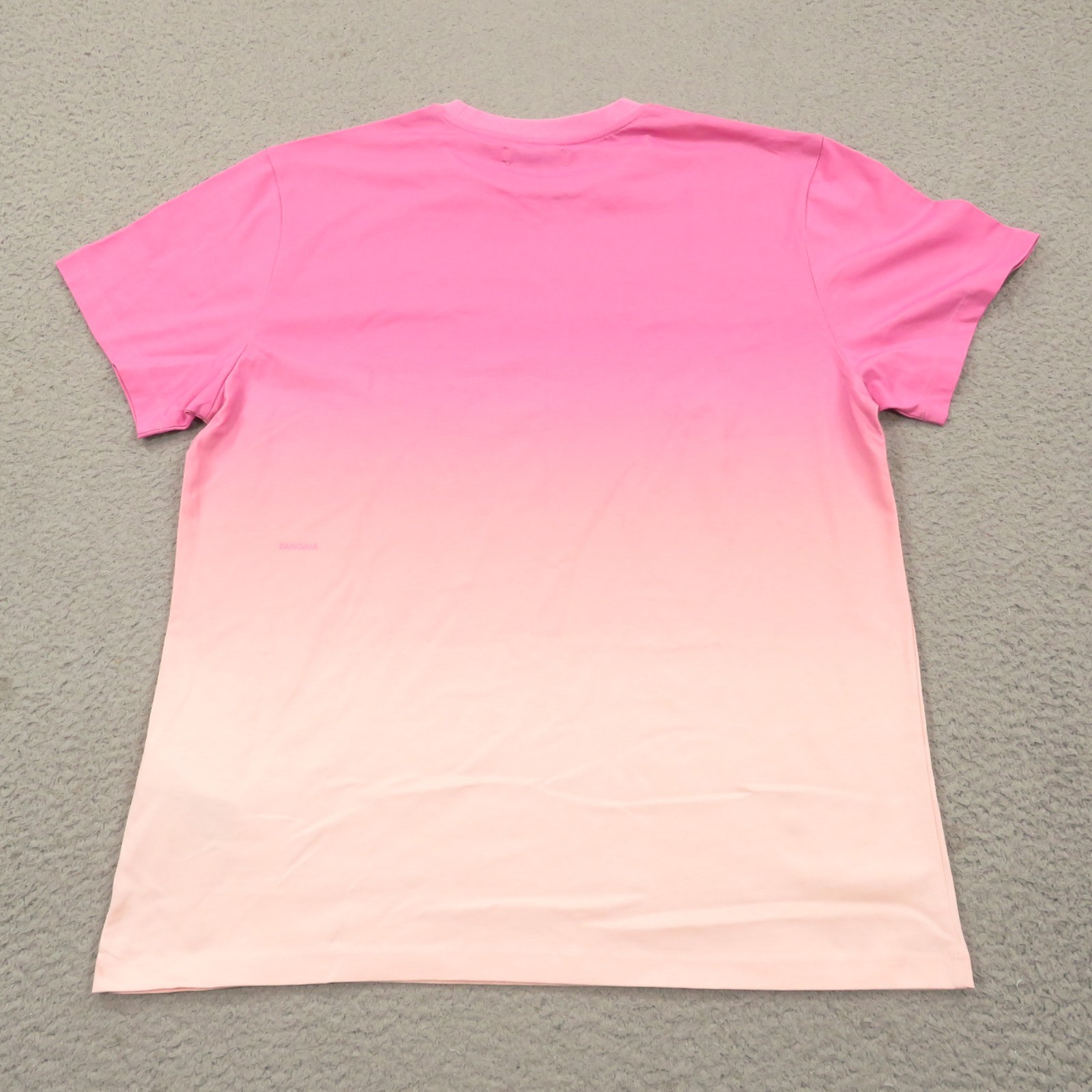 Pangaia Shirt Mens Medium Blush Hot Pink Ombre Fade Peppermint Minimalist Eco gallery
