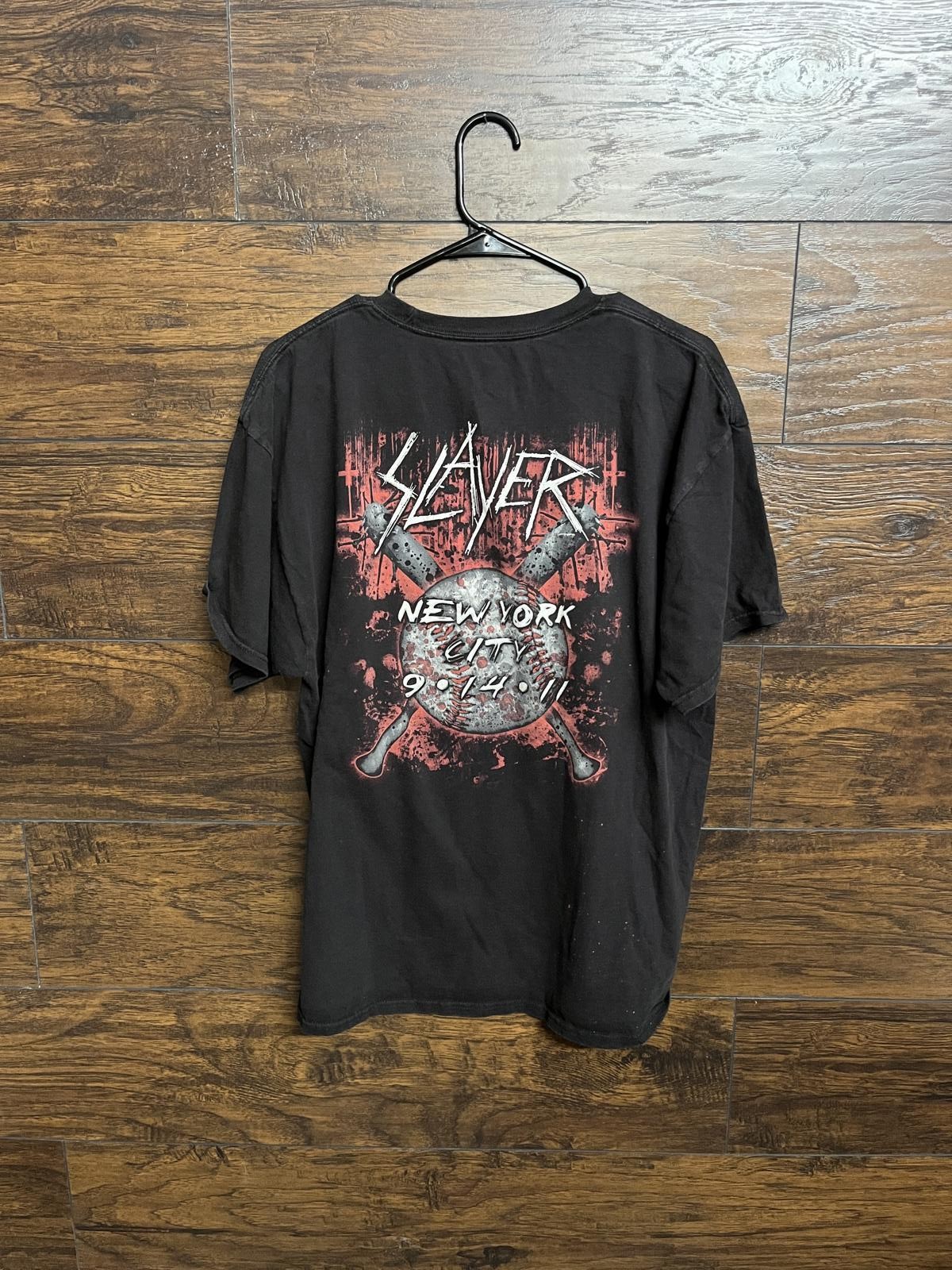 Slayer Skull 666 T-shirt Tour New York City 9-14 2011 XL gallery