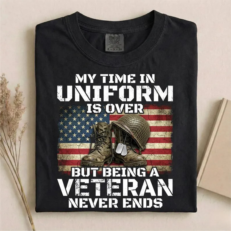 My Time In Uniform Veteran Comfort Tee gallery