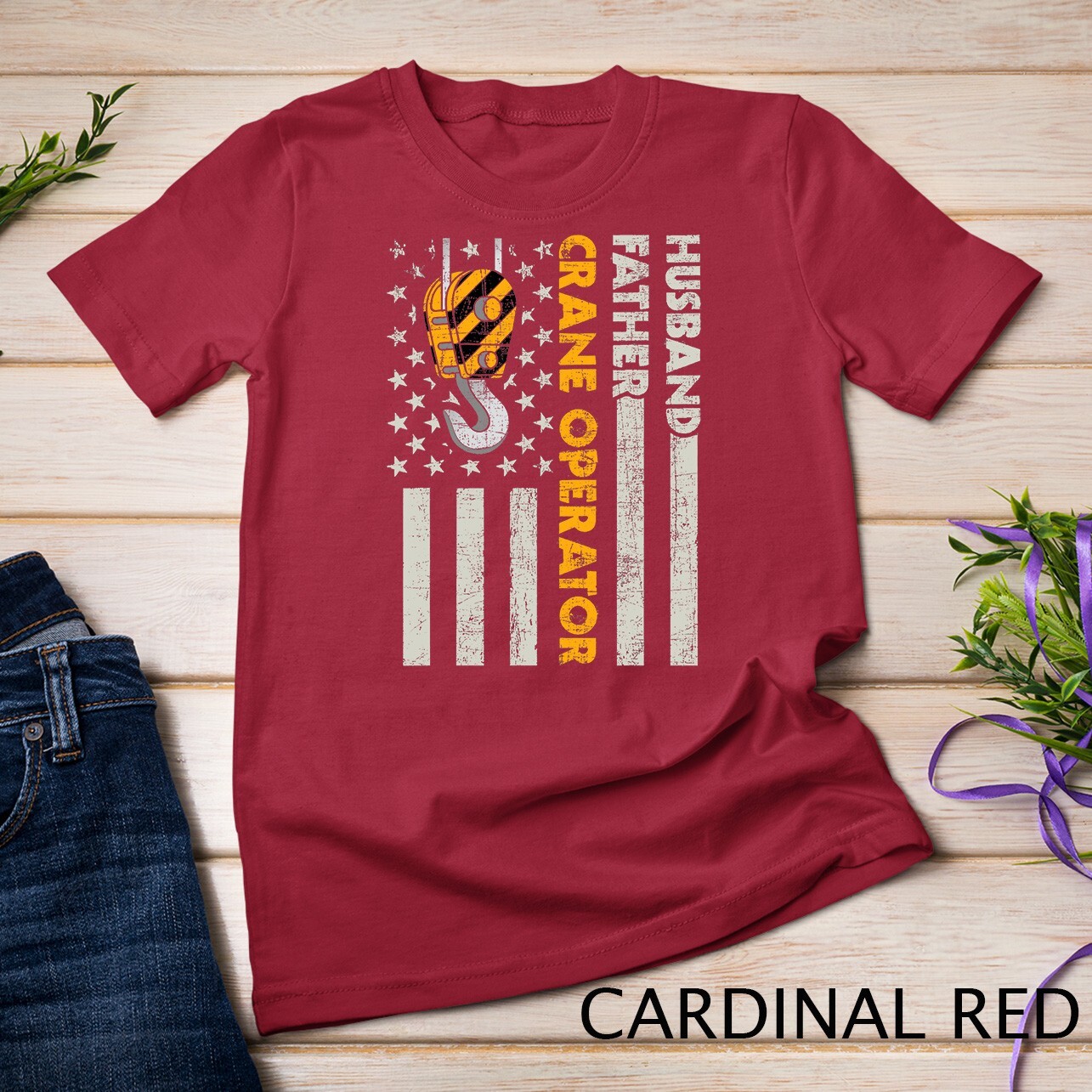 Husband Father Crane Operator - Construction Worker T-Shirt Unisex T-shirt gallery