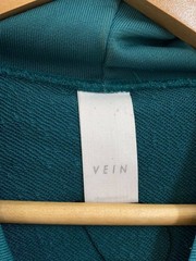 VEIN Hoodie, Size 2, Polyester, Green, Solid Color, VJ01-318