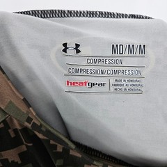 Under Armour Compression Shirt Mens Medium Camo Heatgear Short Sleeve