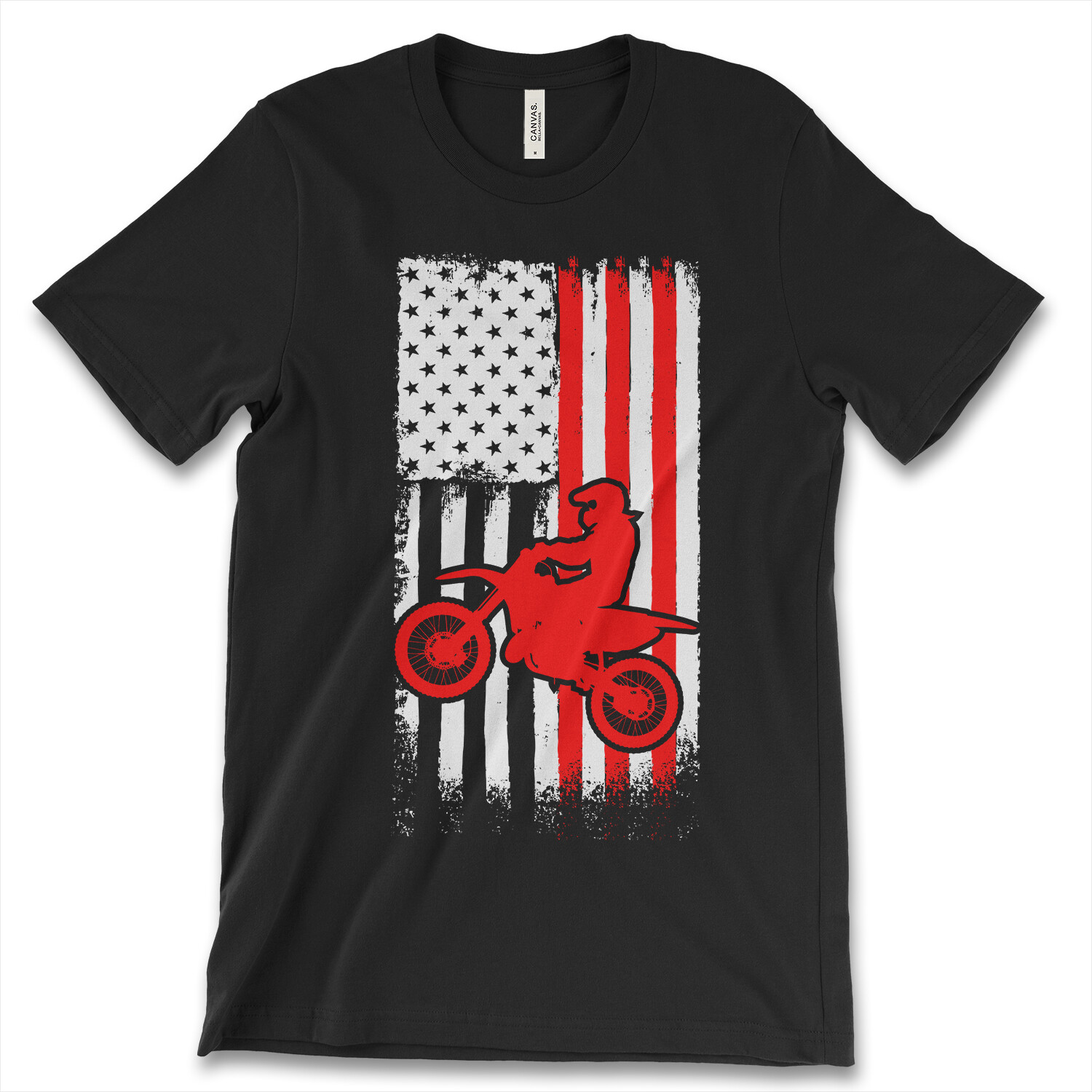 American Flag Dirt Bike New Men's Shirt Extreme Enduro Motocross Rider Cool Tees gallery