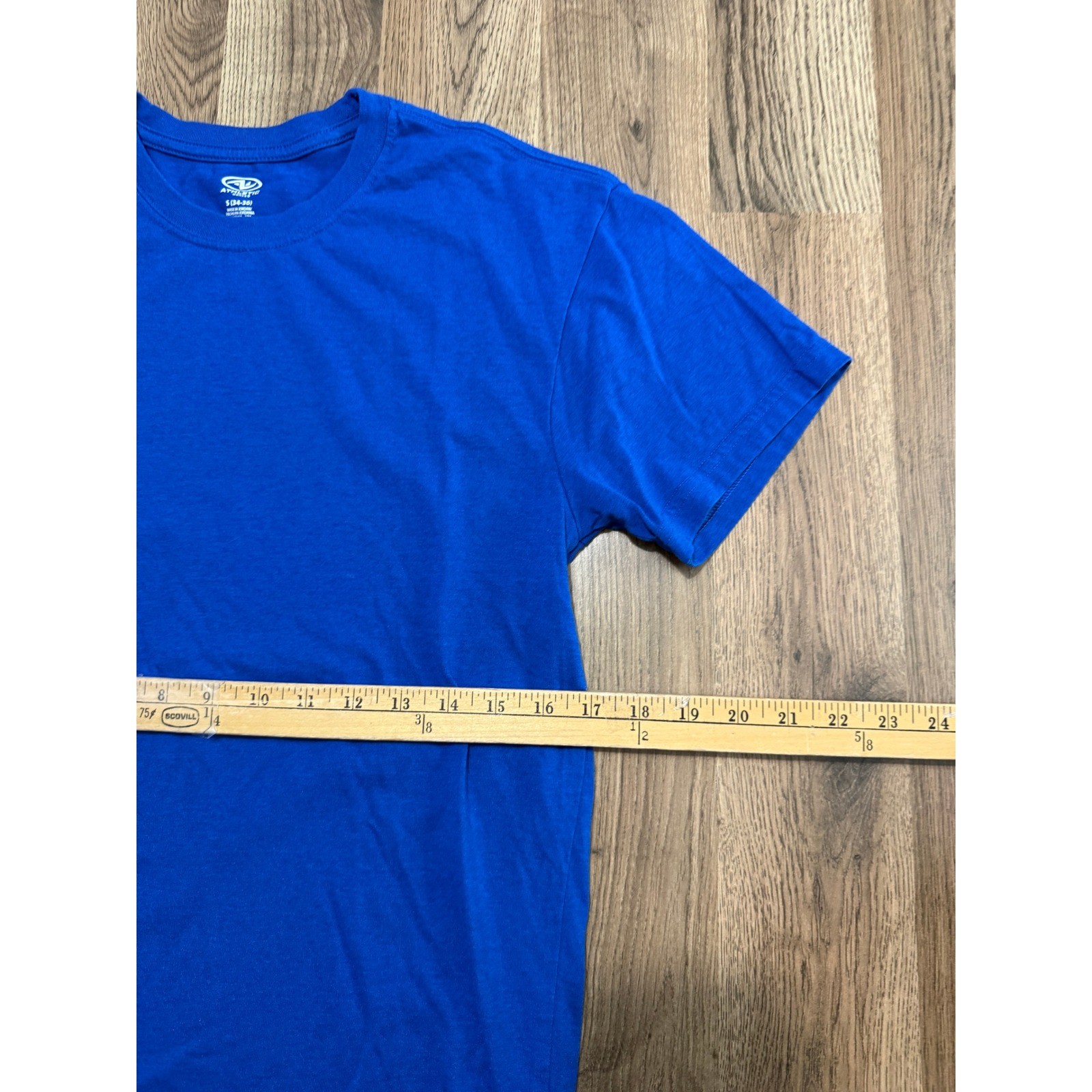 Athletic Works T-Shirt Mens Small Blue Adult Recycled Blend Short Sleeve gallery