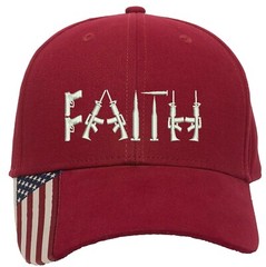 Faith Guns 2nd Amendment Embroidered Structured Adjustable Hat
