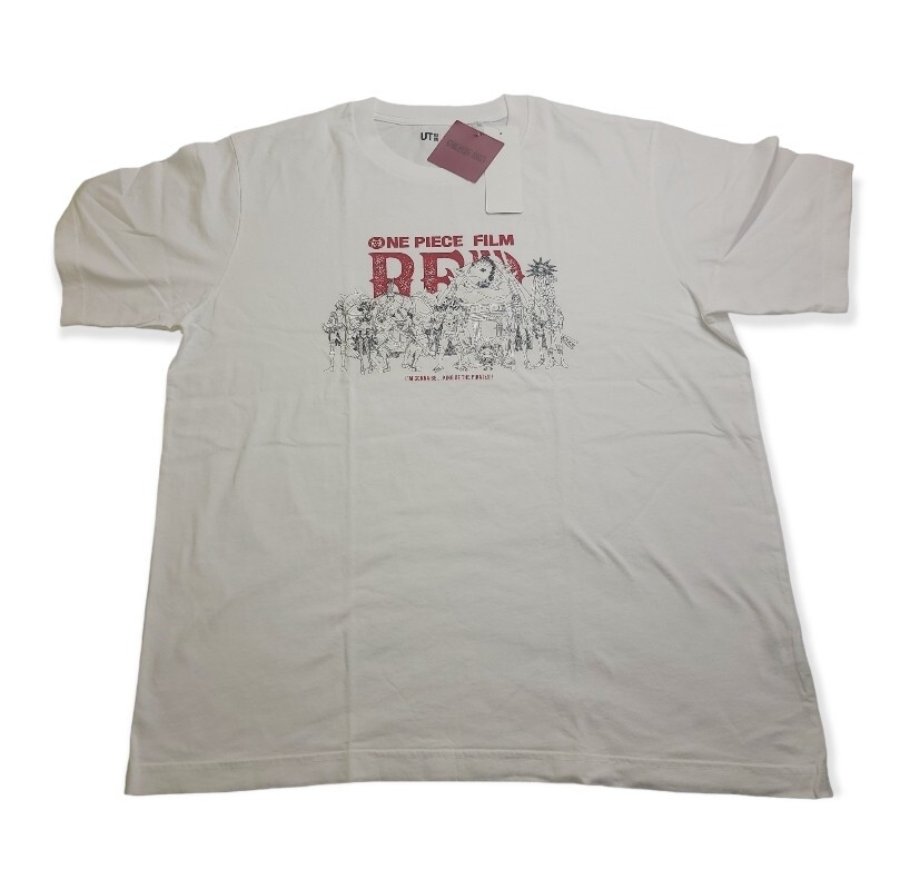 One Piece FIlm Red Movie UT Uniqlo Graphic T-shirt White Size M Anime Manga gallery