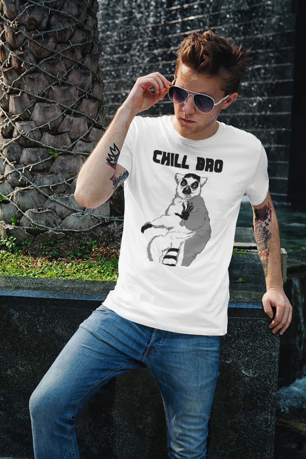 Chill Bro Lemur T-Shirt Unisex Adult Cotton Sizes Madagascar King Julien Animal gallery