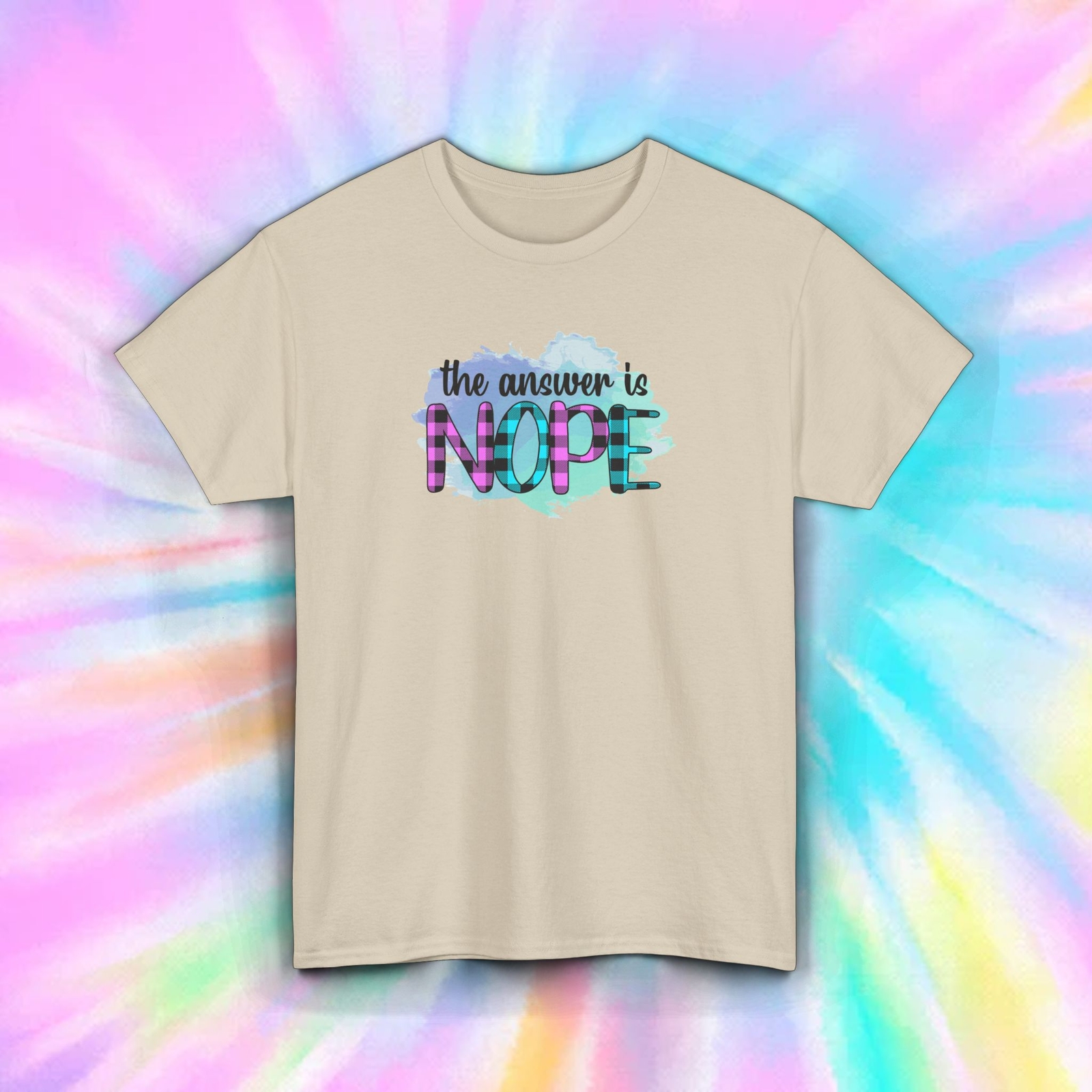 The Answer Is Nope Shirt Funny Sarcastic Attitude Retro Tee S-5XL gallery