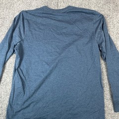 Members Mark Mens Size L Large Heather Blue Long Sleeve Crewneck Tee NEW