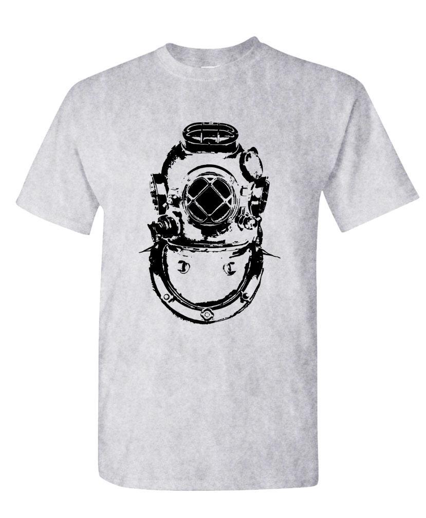 NAUTICAL DIVING HELMET - Unisex Cotton T-Shirt Tee Shirt gallery