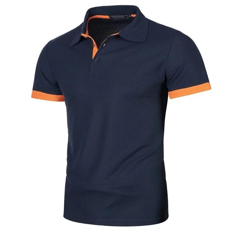 Summer Mens Short Sleeve Polo Shirts Lightweight Lapel Streetwear Breathable . gallery