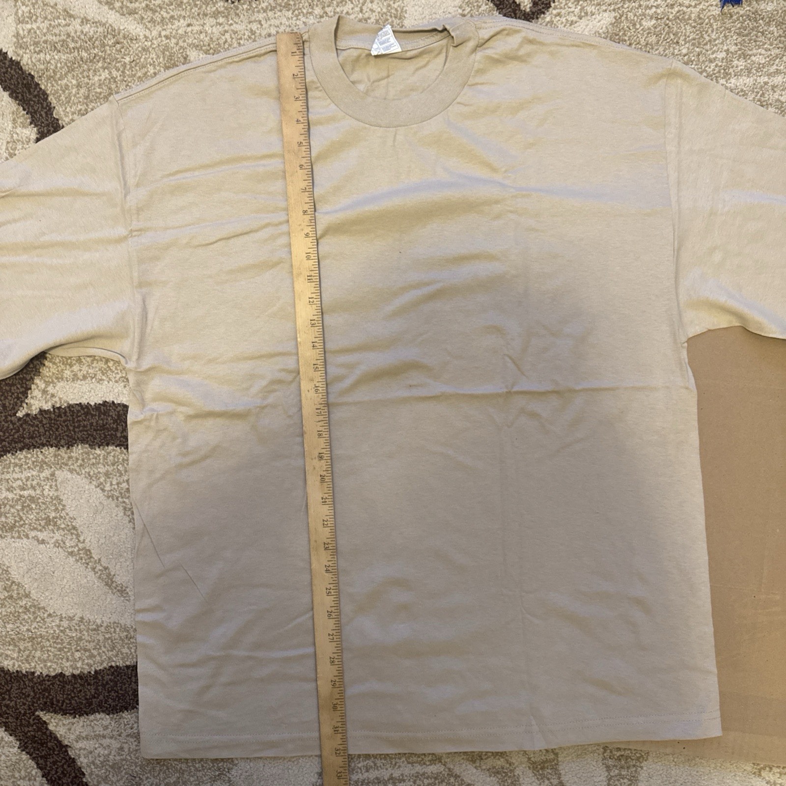 2xL Beige 5 PACK AAA 1301 ALSTYLE MENS PLAIN SHORT SLEEVE T SHIRT CASUAL SHIRTS gallery