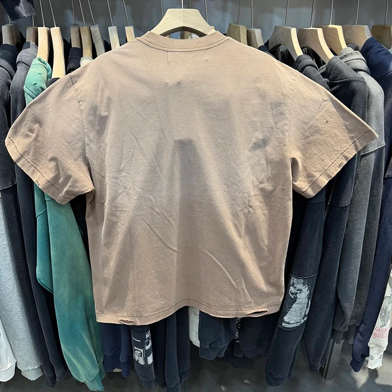 Faded Hollywood Motorcycle Font Paly Mens Beige Cotton T Shirt gallery