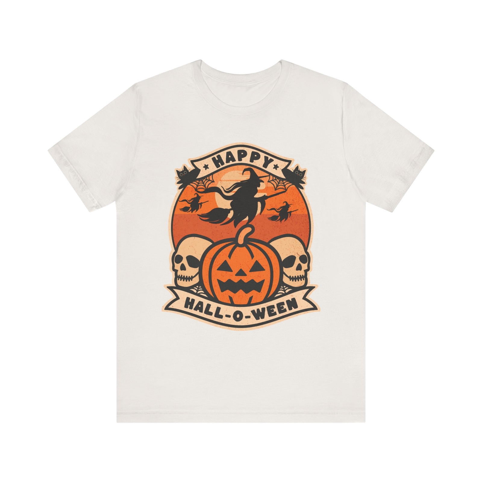 Witch’s Spell: Skulls & Pumpkins Halloween Tee
