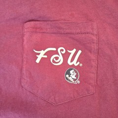 Champion Florida State Long Sleeve POCKET Tee XXL Garnet Red Seminoles T-Shirt
