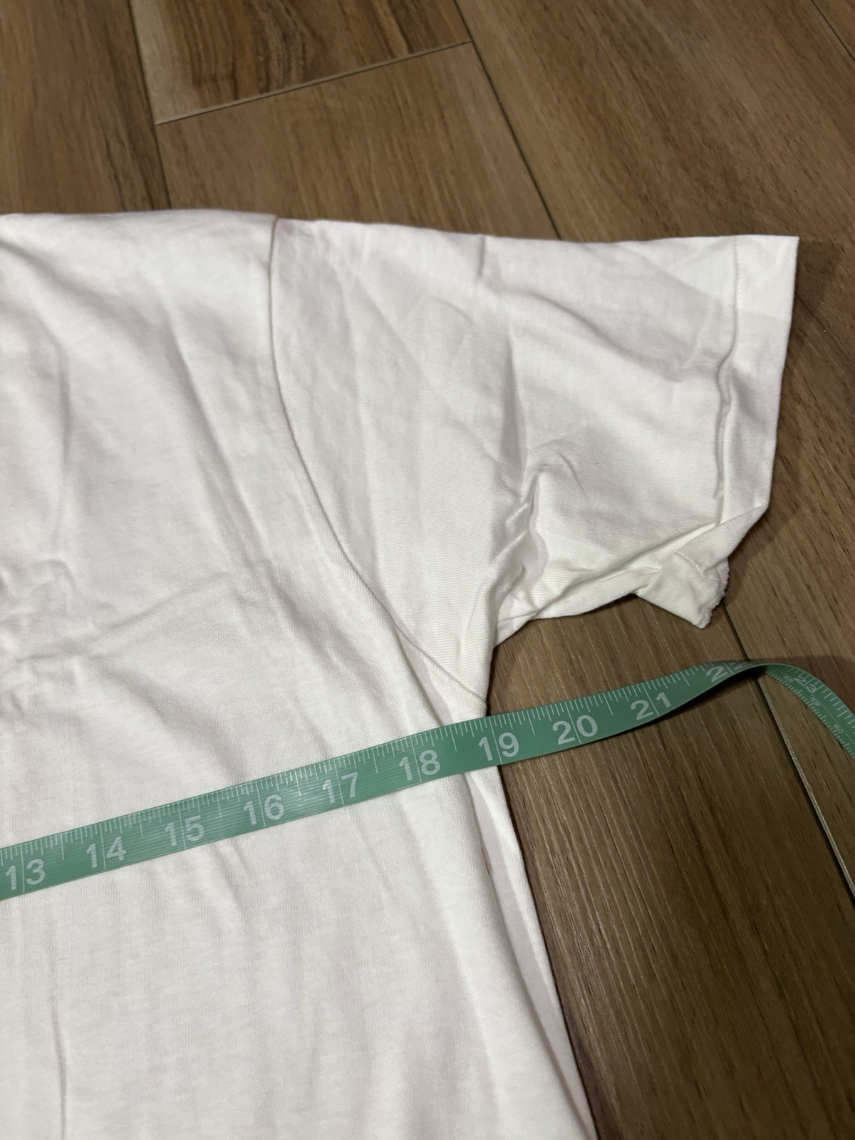 Vintage 90s Stafford Blank White T Shirt Mens Medium Tall Single Stitch Plain gallery