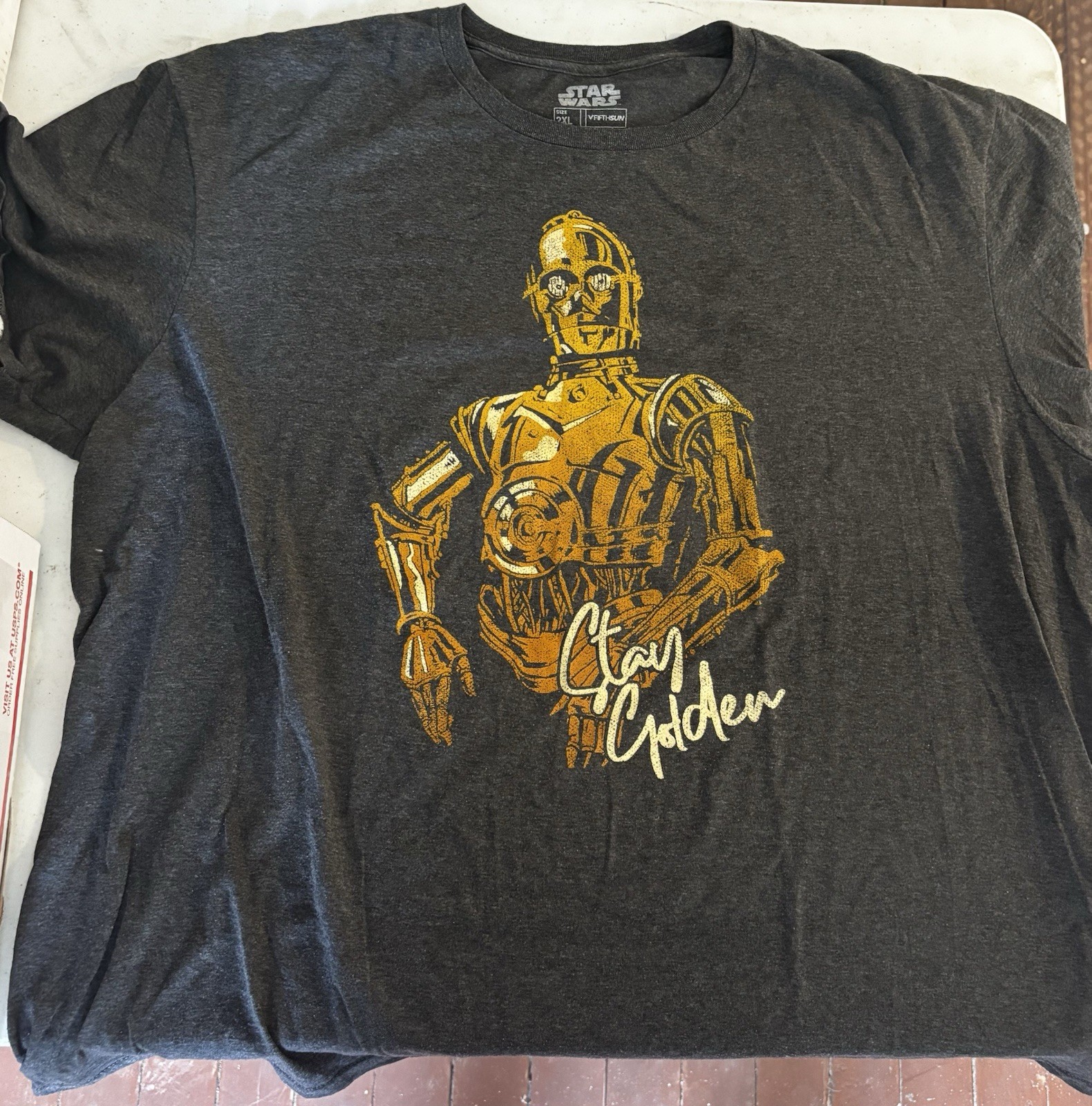 Star Wars Stay Golden - C3P0 Tee Shirt 2XL gallery